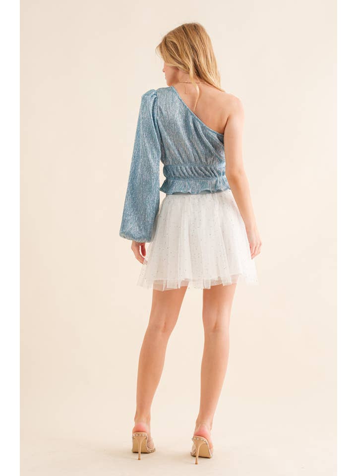 Blue B - Wholesale Skirt - Women's - 32530S - Elastic Waist Tulle Mesh Mini Skirt9
