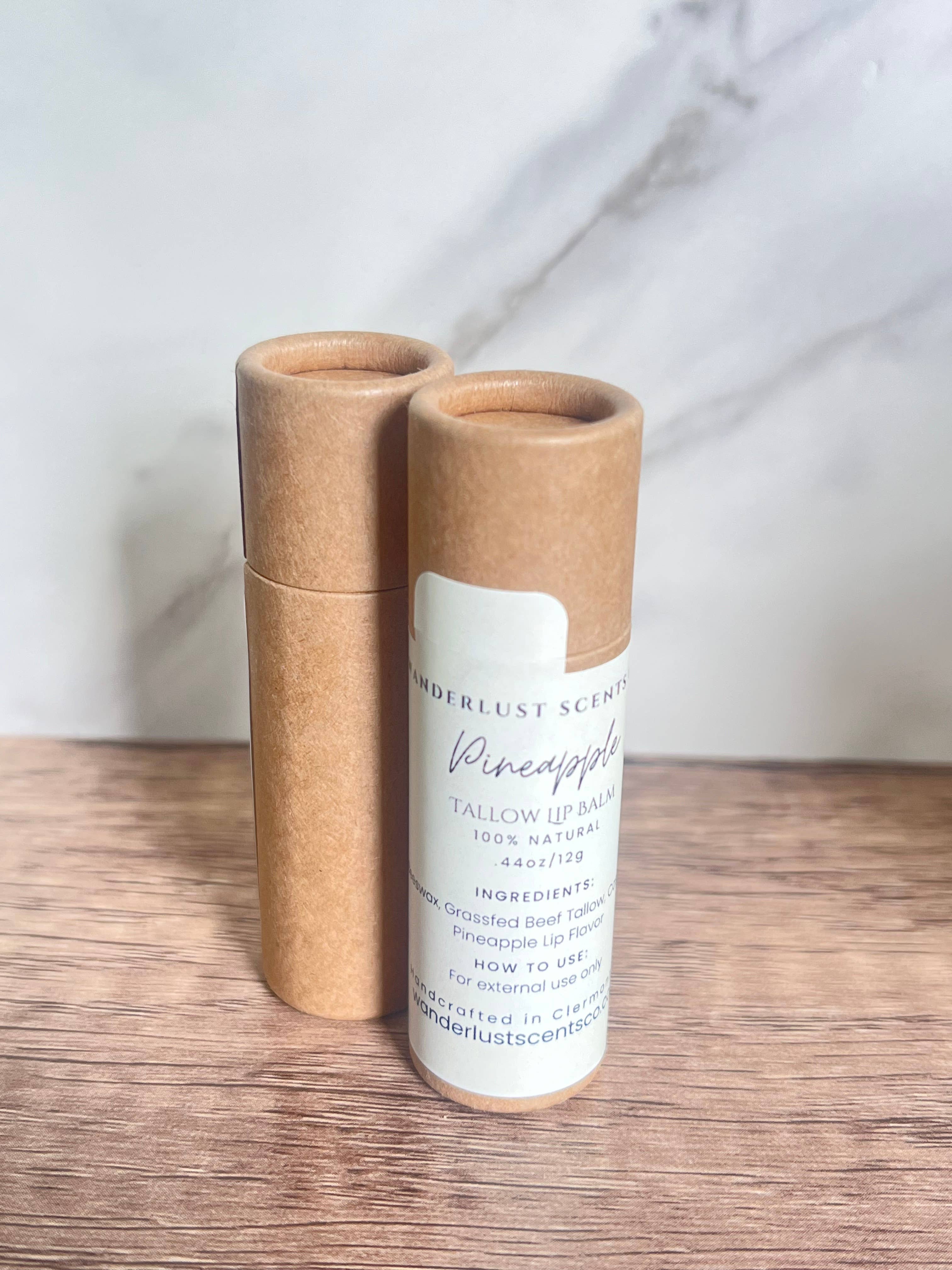 Wanderlust Scents Co. - Wholesale Lip Balm - Moisturizing Grass Fed Tallow Lip Balm Multiple Scents6