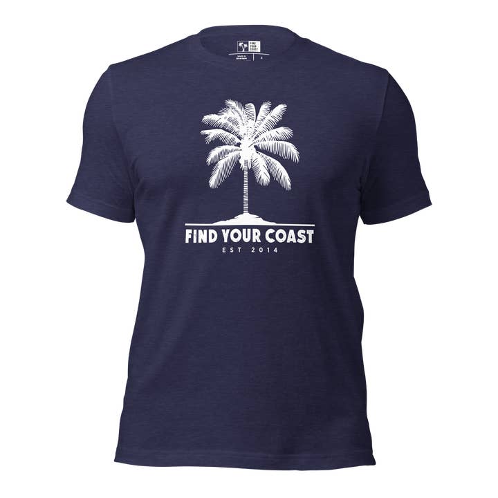 Encuentra tus camisetas Coast® Palms Coastal Comfort para venta al por mayor de Find Your Coast® Apparel