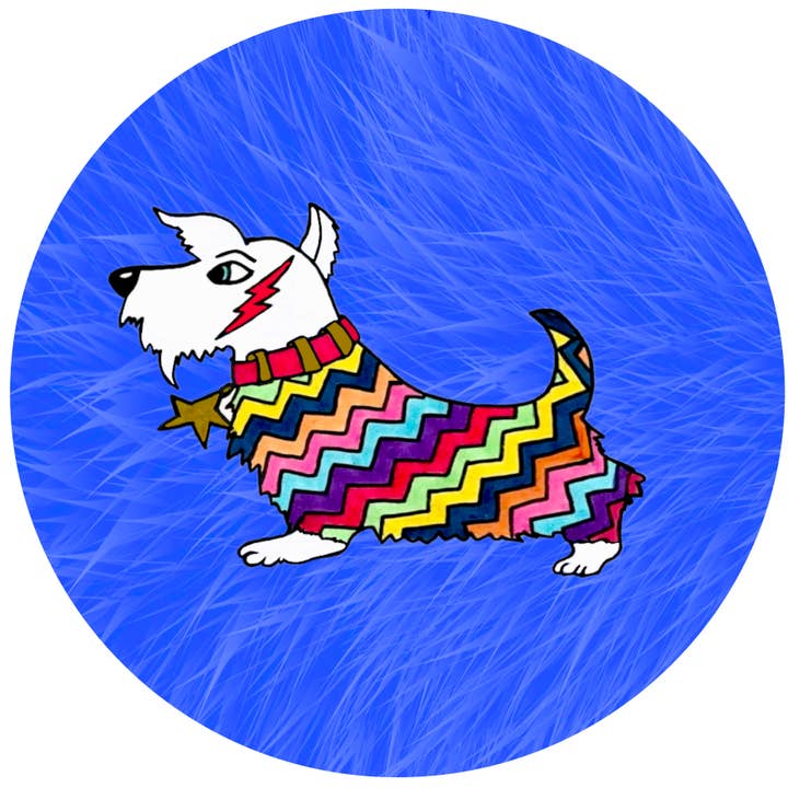 FunkyAdi - Wholesale Compact Mirror - Dog Print Round Magnets11