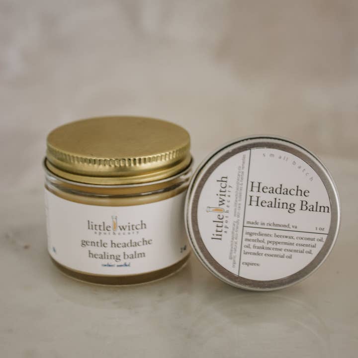 Headache Healing Balm for wholesale by Little Witch Apothecary