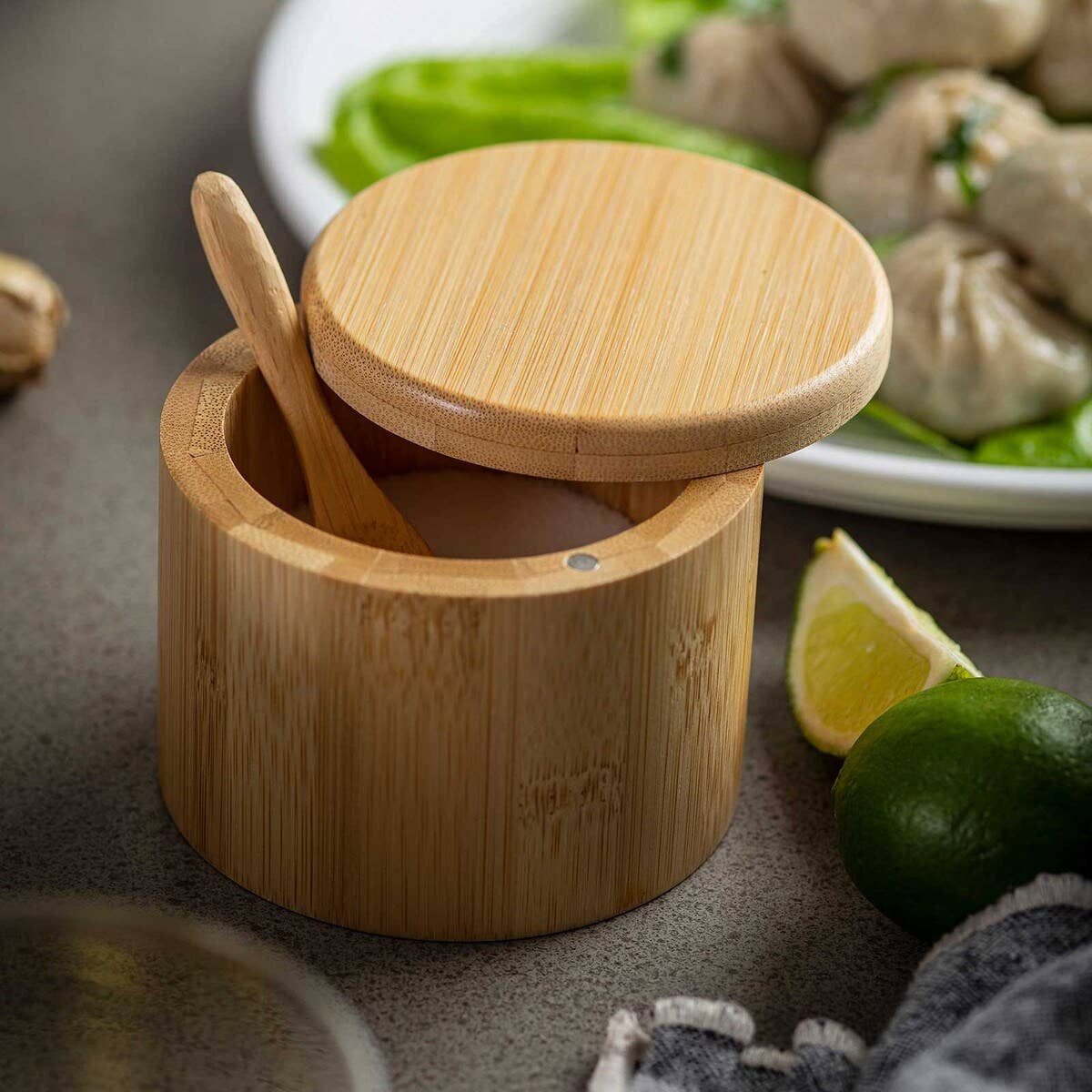 TableCraft Products Company - Wholesale Salt Mill - Salt Box with Spoon4