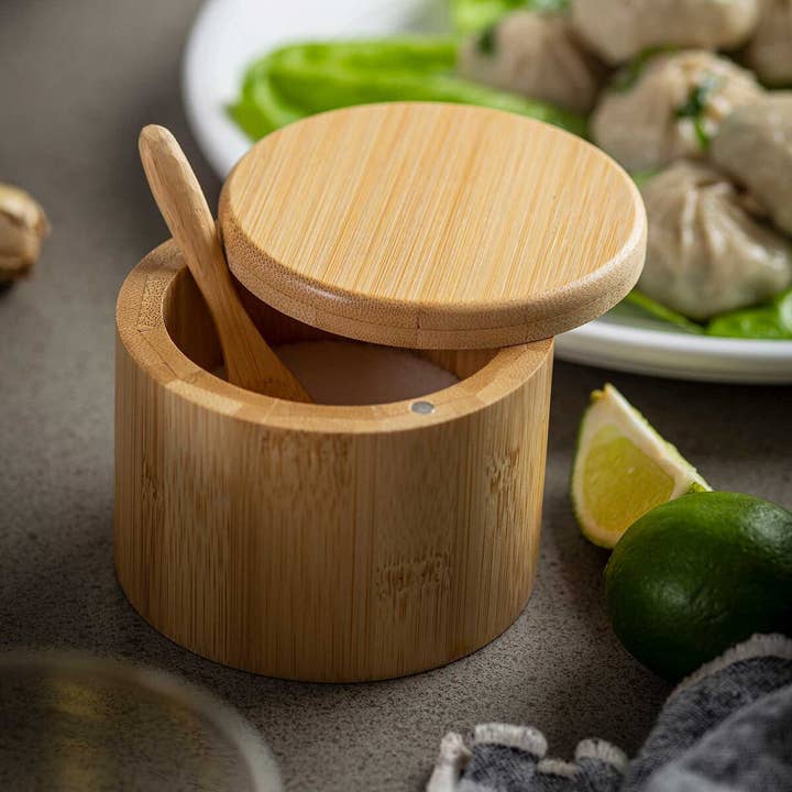 TableCraft Products Company - Wholesale Salt Mill - Salt Box with Spoon4