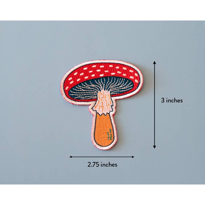 RippleSplash Studio - Wholesale Patch - Mushroom Iron-On Patch2