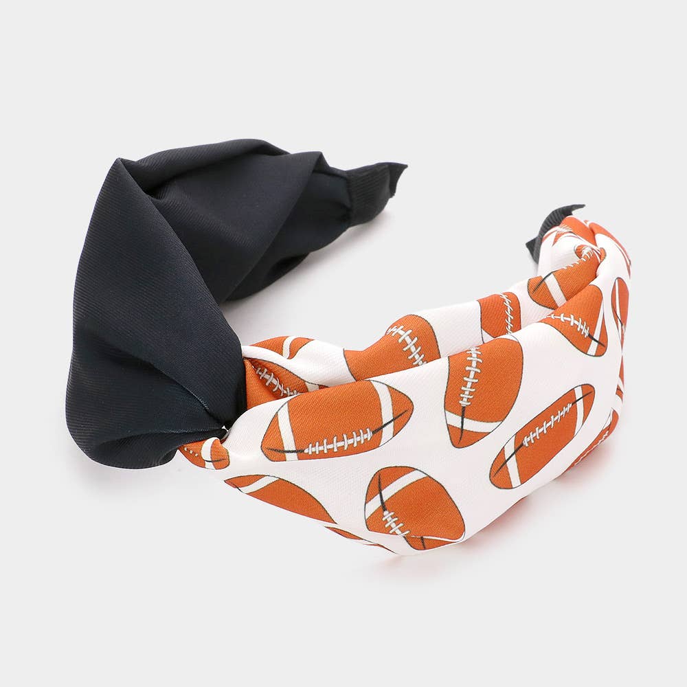 Sensibling Corp. - Wholesale Fashion Headband - Women's - Game Day Football Patterned Twisted Headband10