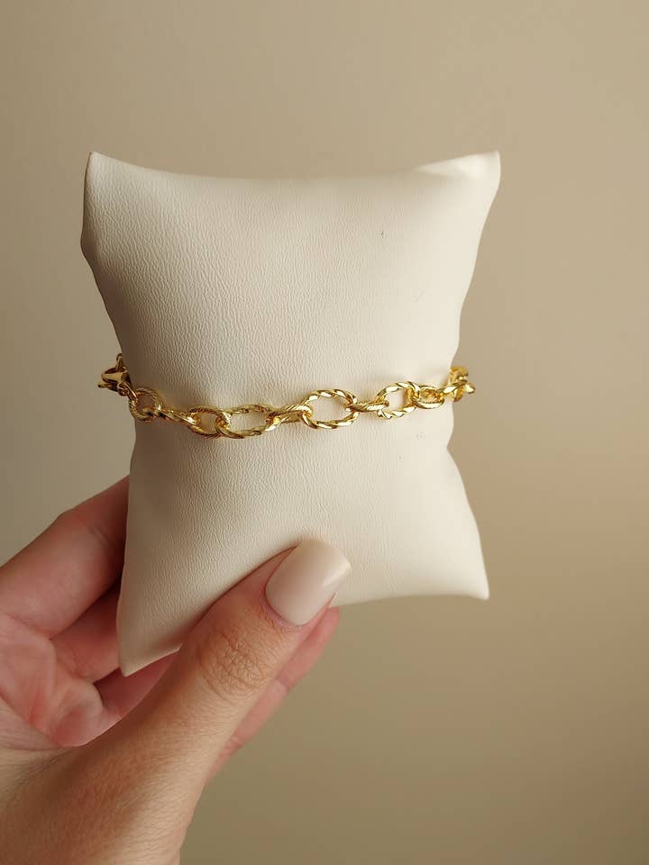 Golden rope bracelet for wholesale by The peachy cactus boutique