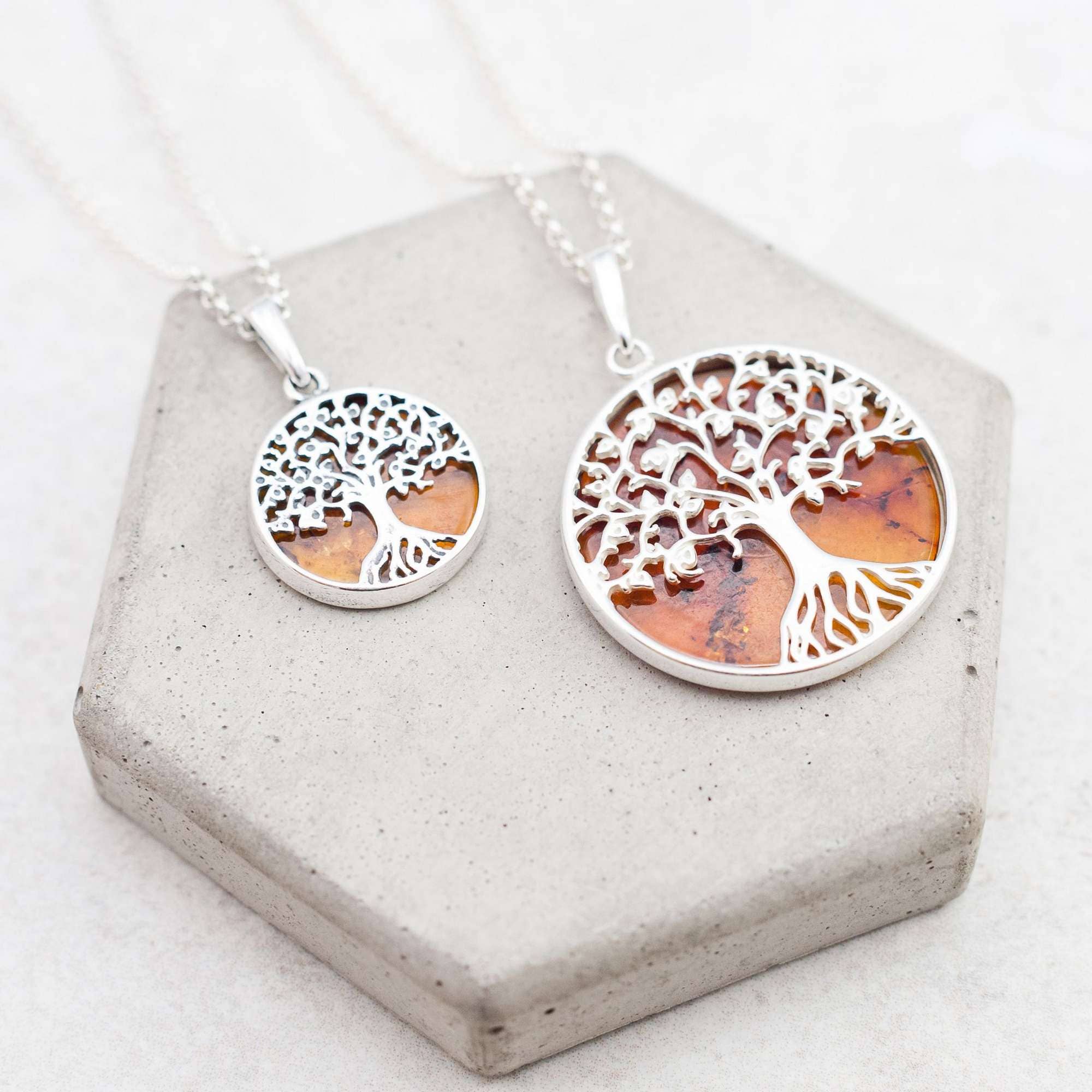 Marcin Waryszak – Colar pingente/pendente por atacado – Pendente Árvore da Vida Prateado Báltico Árvore De14