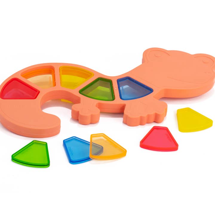 Miniland Educational - Wholesale Toy Set - Kids - Feel to Learn: Translucent colorful Lizard