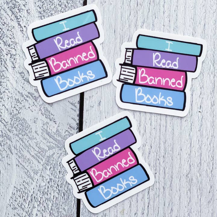 Sticker Verboden boeken voor wholesale door The Black Lab Soapery