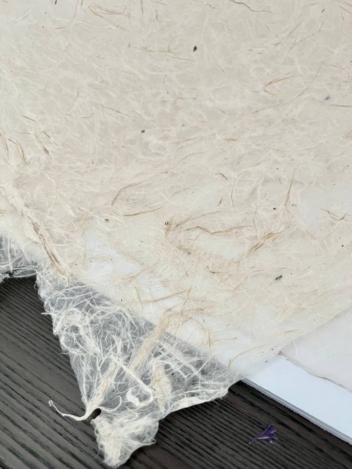 White Thin Fiber Paper Gift Wrap Craft Making School Project for wholesale by HimalDesign