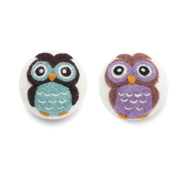 Ethical Global - Wholesale Dryer Balls - Owls: Eco Wool Dryer Balls Fair Trade