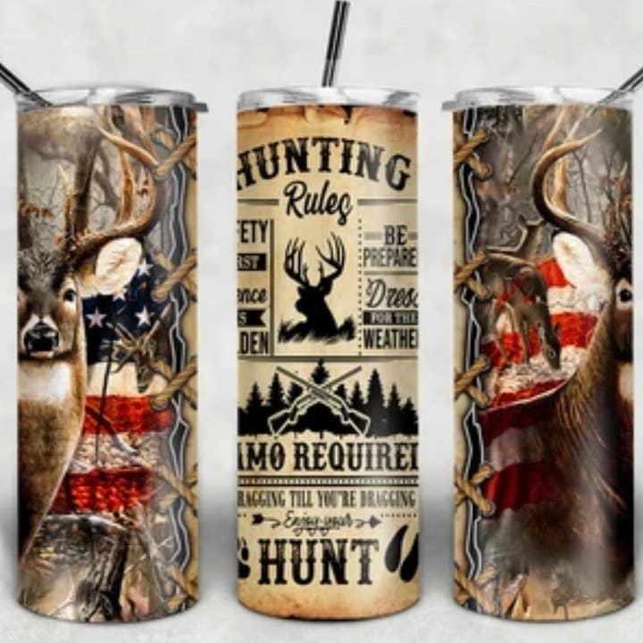 BICCHIERE HUNTING RULES DA 20 once per la vendita all'ingrosso da parte di Jaybird Boutique Co.