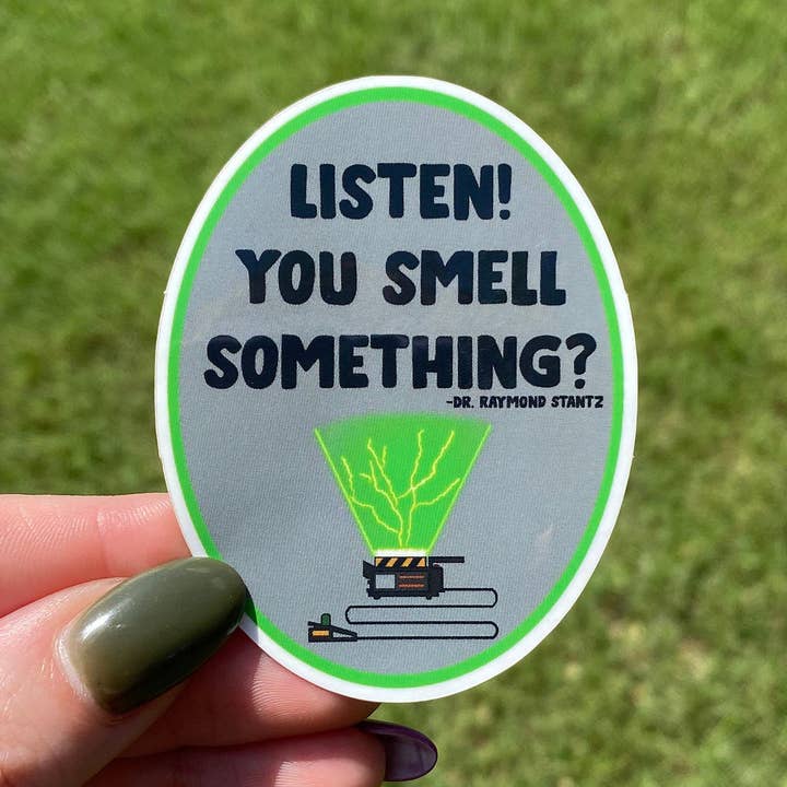 Autocollant en vinyle étanche citation de Ghostbusters pour la vente par Lucky Ladybug labs