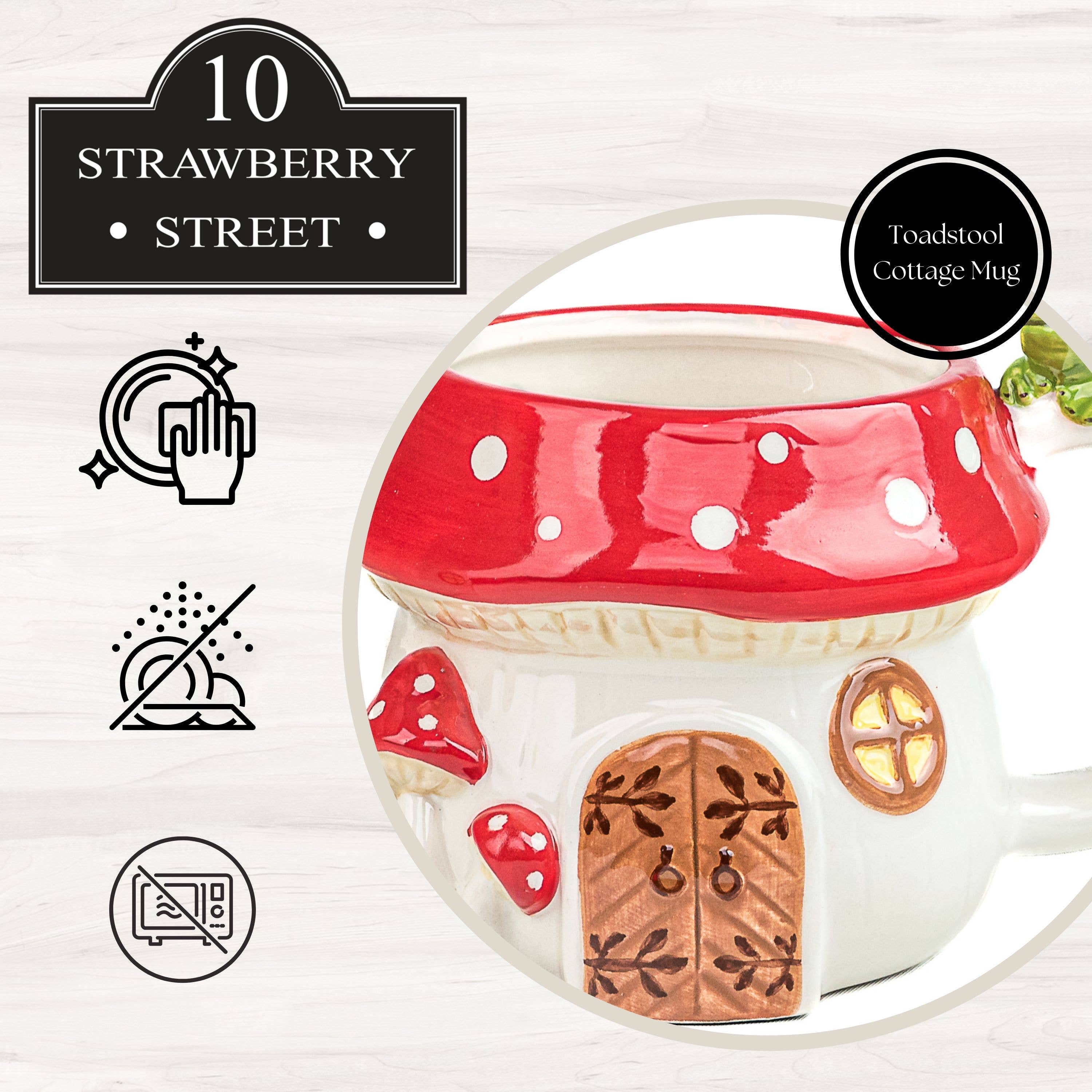 10 Strawberry Street - Wholesale Coffee Mug - Toadstool Mushroom House Mug1