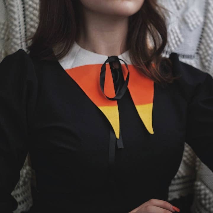 Lively Ghosts – wholesale Choker/collar – 'Trick or Treat' Candy Corn Collar ©