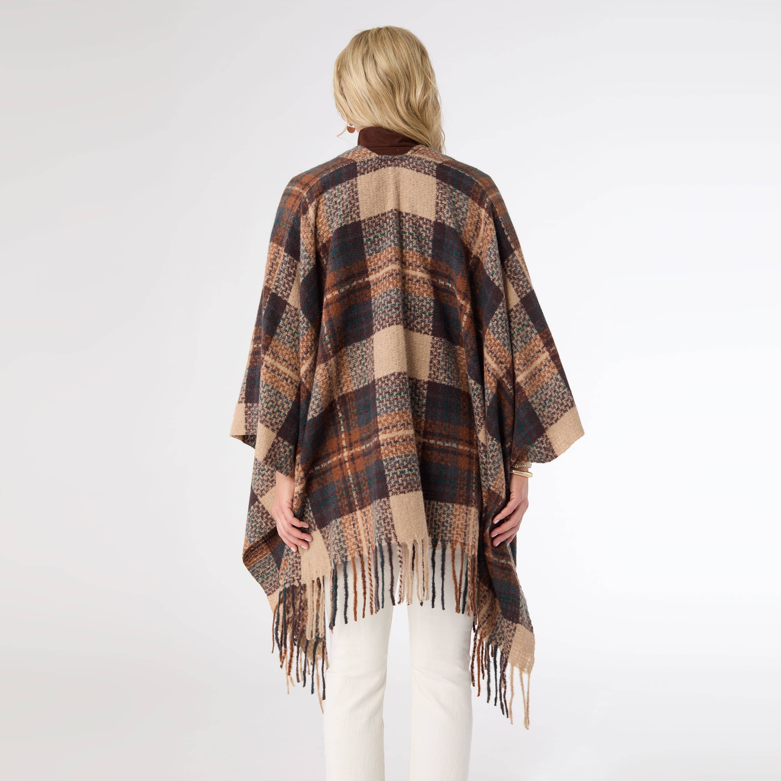 COCO + CARMEN - Vente Châle – femme - Foulard en Plaid Fano1