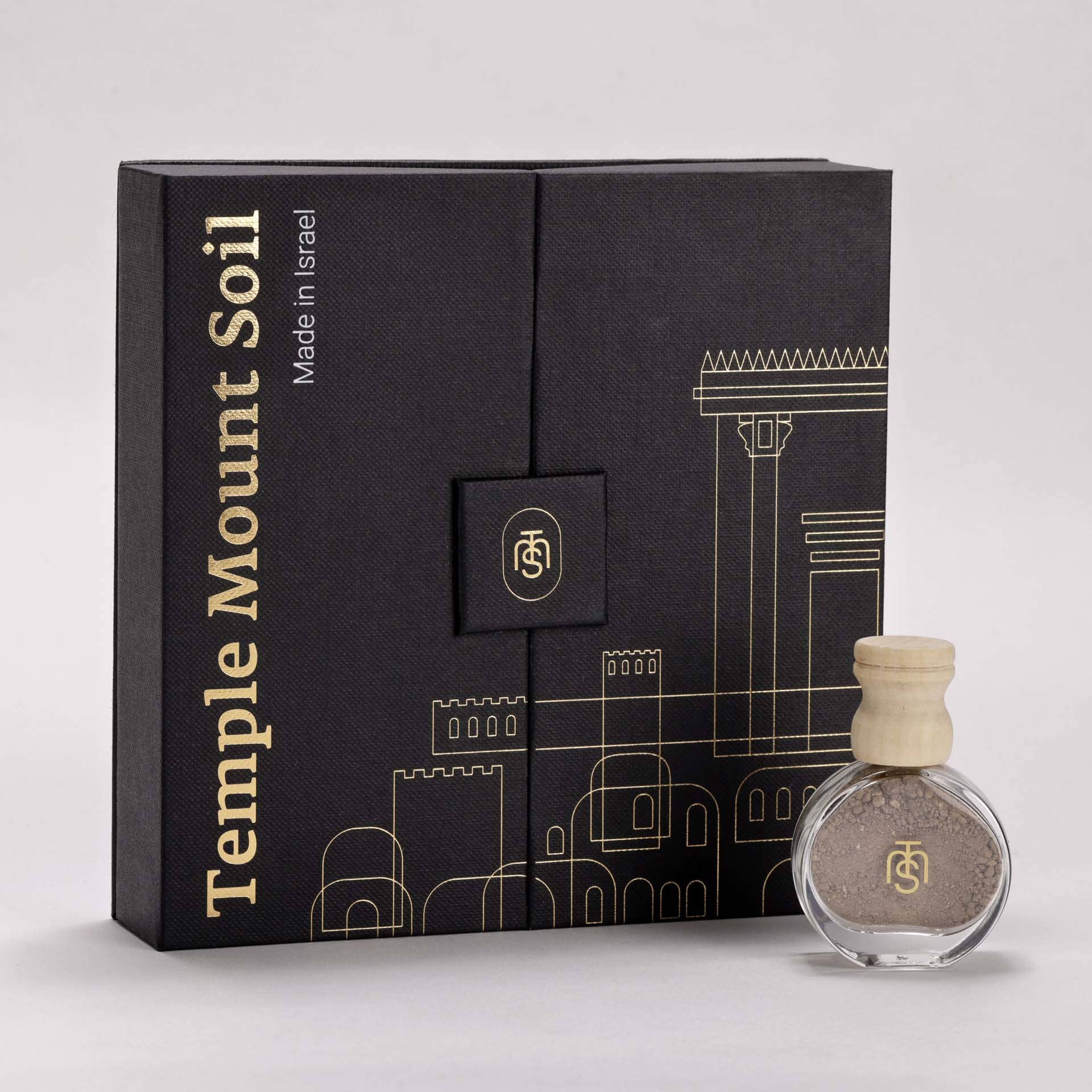 Swanson Christian Products - Wholesale Gift Bag Set/Pack - Temple Mount Soil Boxed Gift Set Black0