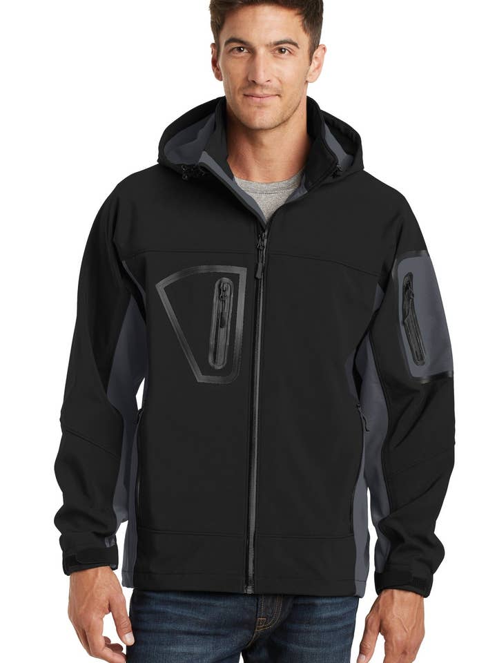 Ink Tees Individuelles T-Shirt Personalisierter Druck, Premium-Qualität, Schnelle Abwicklung, Mehrere Farben Port Authority Wasserdichte Softshell-Jacke. J798 für den Großhandel von Ink Tees Custom Tshirts