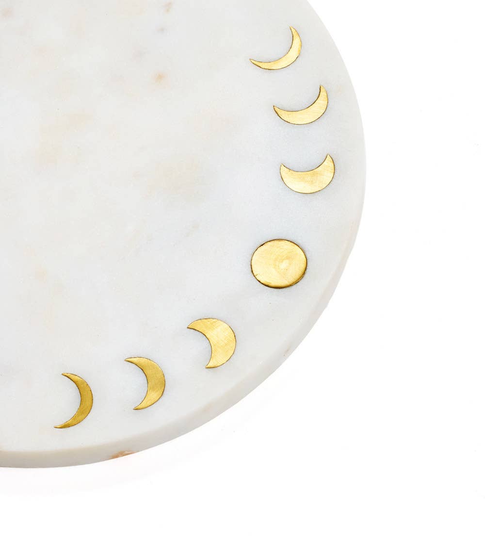 Matr Boomie Fair Trade - Wholesale Cheese Board - Indukala Cheese Charcuterie Board - Marble, Moon Phase1