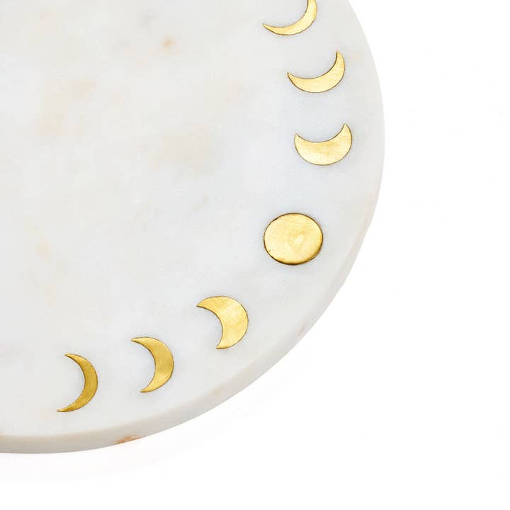 Matr Boomie Fair Trade - Wholesale Cheese Board - Indukala Cheese Charcuterie Board - Marble, Moon Phase1