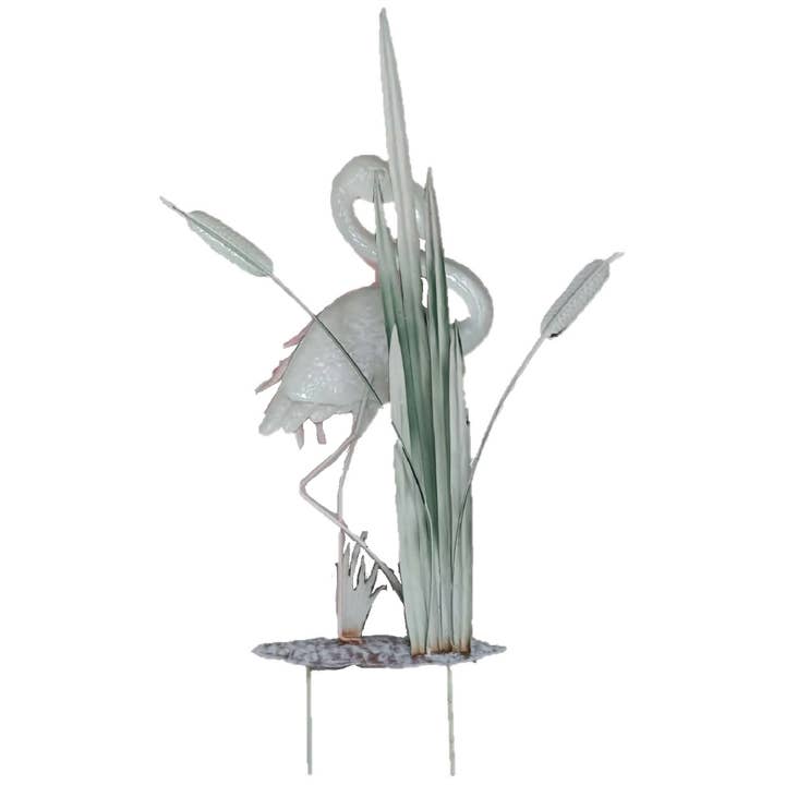 Santa’s Workshop Inc. - Wholesale Outdoor Ornament/Decor - 21.7" Iron Flamingo Stake3