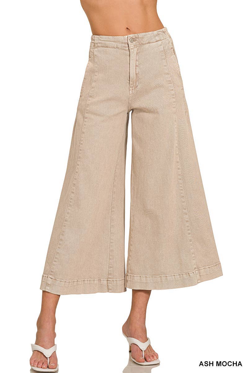 Vanilla Monkey - Wholesale Pants - Women's - High Rise Cropped Gaucho Denim4