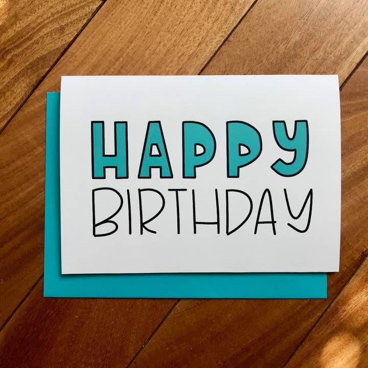 Stone Donut Design, LLC - Wholesale Birthday Card - Fun Happy Birthday card by Stonedonut Design1