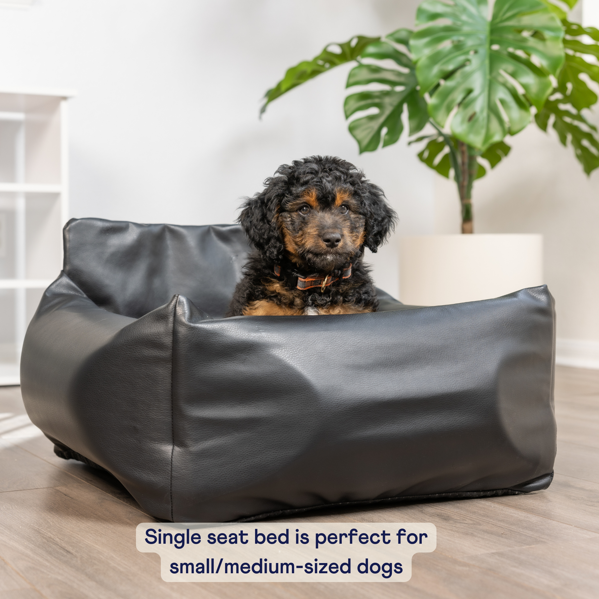 Paw Brands - Wholesale Pet Bed - Dog - PupProtector™ Faux Leather Memory Foam Dog Car Bed -  Black7