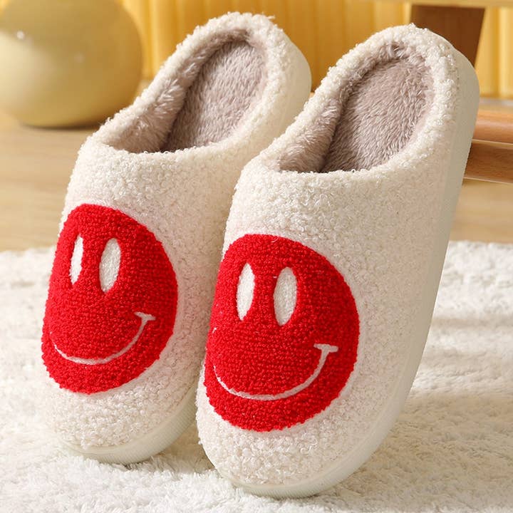 ACCITY - Wholesale Slippers - Women's - Cute Cartoon Smiling Face Fabric Slippers_CWSHS025426