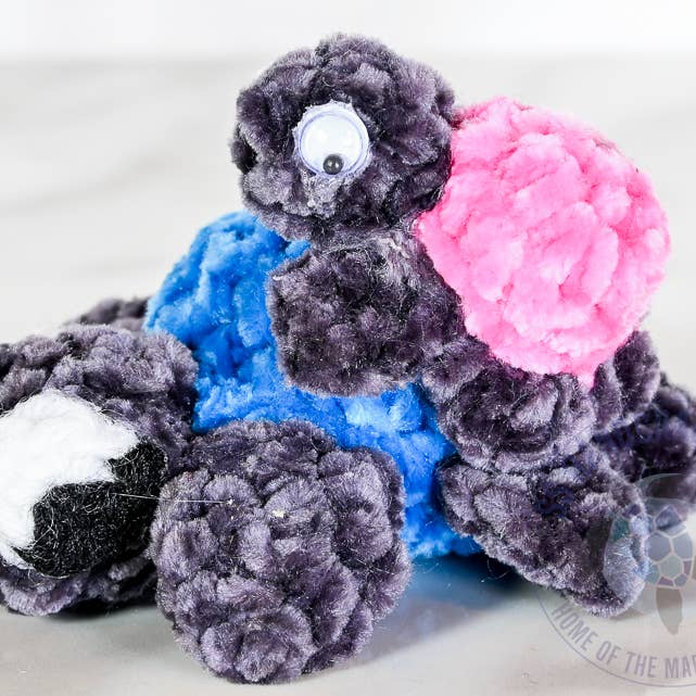 Håndstrikket chenille havskildpadde mor & baby 3" for engroshandel hos SS handcrafted Art