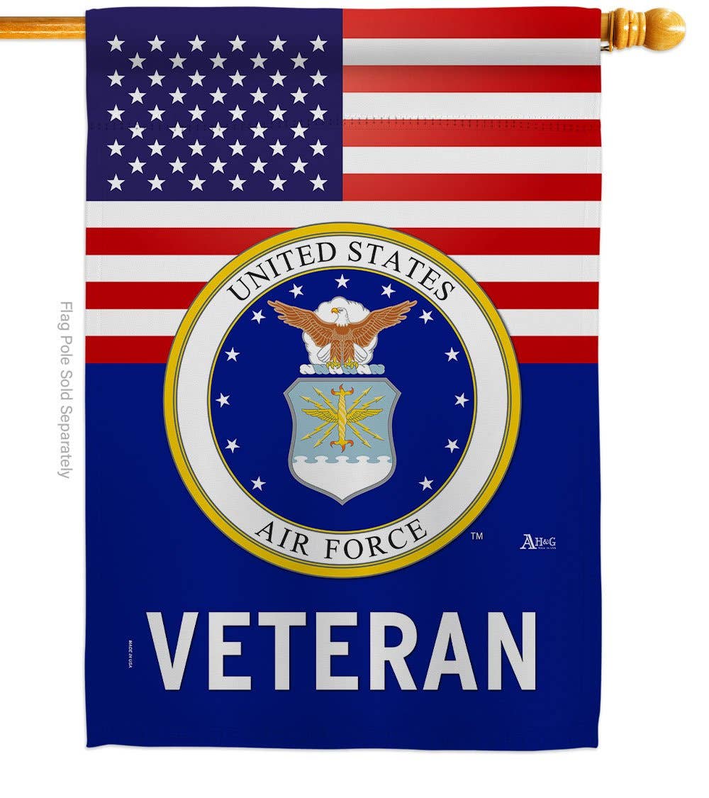 Two Group Flag Co - Vente Drapeaux - Drapeau de décor militaire américain des forces armées vétérans de l'armée de l'air américaine1