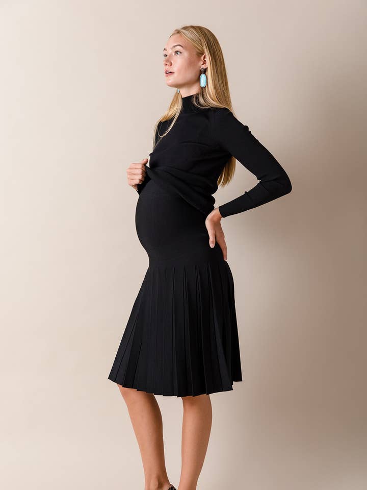The Maternity Infinity Skirt in Black for wholesale by Apparalel