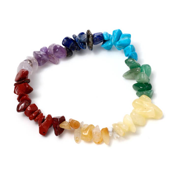 Puckator Ltd - Wholesale Spiritual Stone/Crystal - Chakra Gemstone Bracelet1