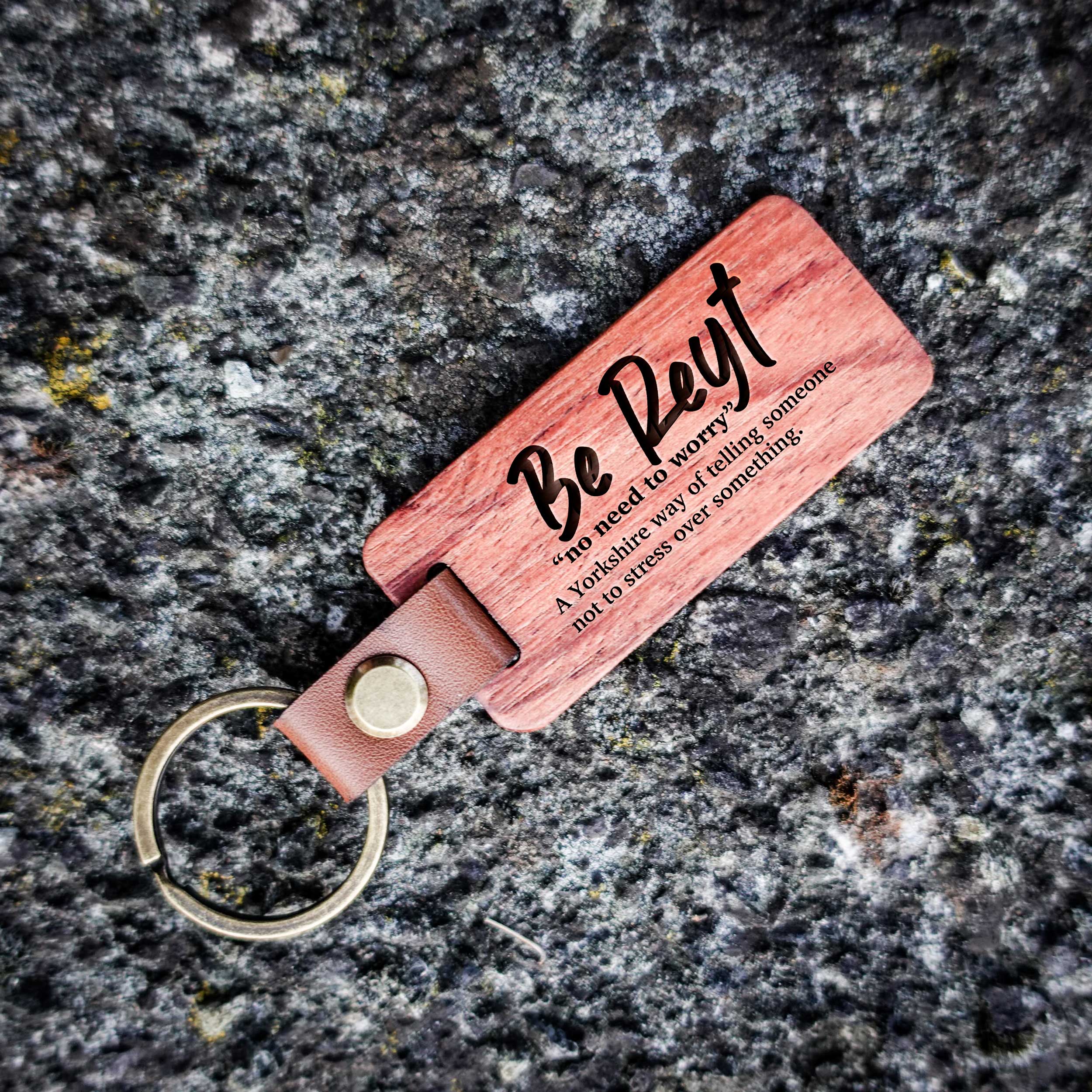EllieBeanPrints - Wholesale Keychain - Unisex -  Yorkshire Quotes Wooden Keyring With Definitions 3
