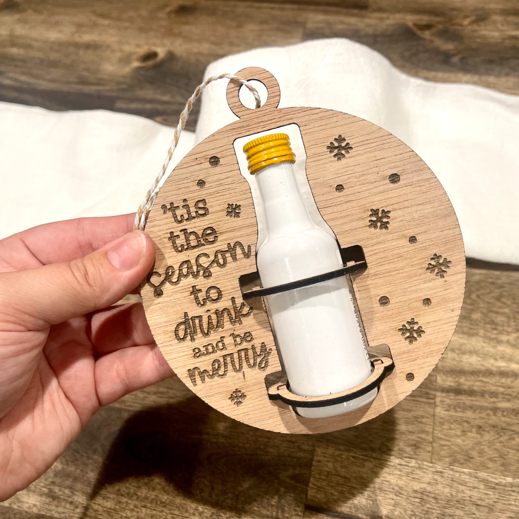 Ergin Studio - Wholesale Ornament - Drink & Be Merry - Mini Alcohol Shooter Ornament Gift2