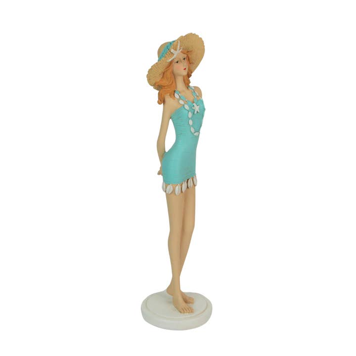 Zeckos - Wholesale Sculpture - Charming Retro Bathing Beauty Figurine 14 Inches High