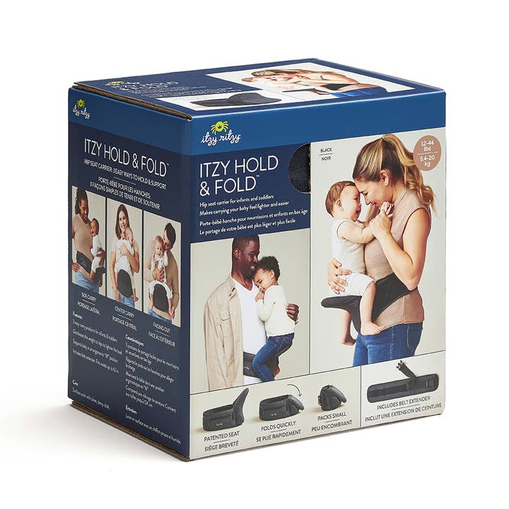 *NEW* Itzy Hold & Fold™ - Hip Seat Carrier for wholesale by Itzy Ritzy Canada