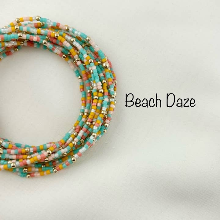 Back Bay Bead Company - Wholesale Beaded Bracelet - Stretchy Seed Bead Bracelets Gold Fill Gifts for Her Jewelry33