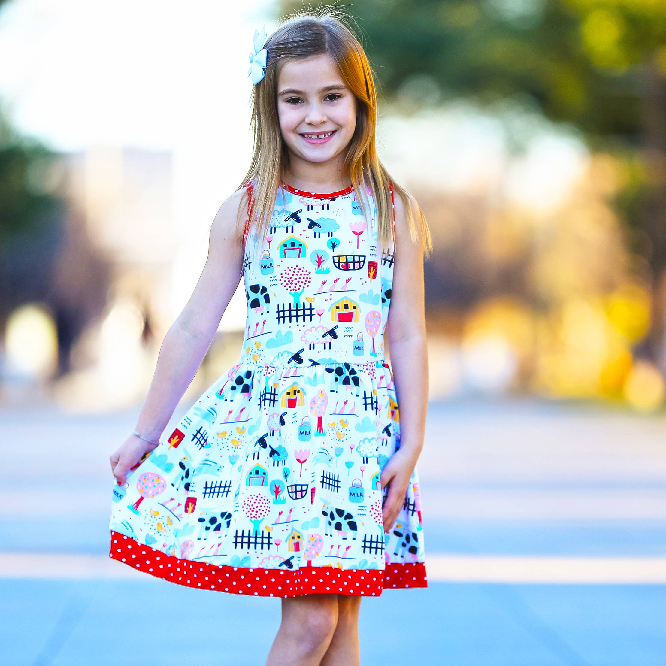 AnnLoren - Wholesale Dress - Kids - AnnLoren Farm Animals Girls Dress Kids Western Clothing 2