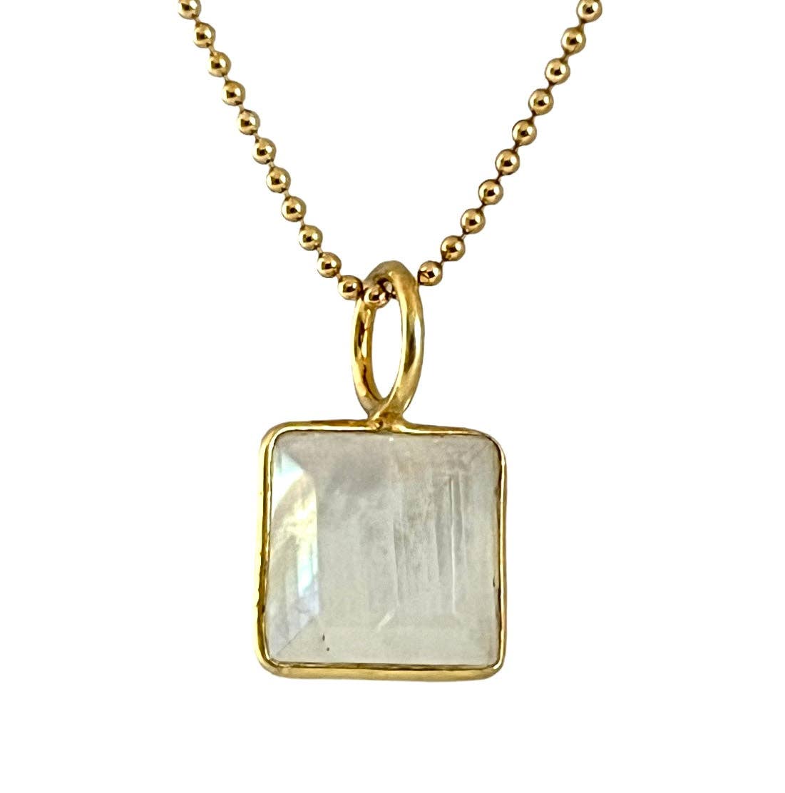 Sissy Yates Designs - Wholesale Pendant/Charm Necklace - Lillian Gold Fill Necklace (6 Gemstone Options)4