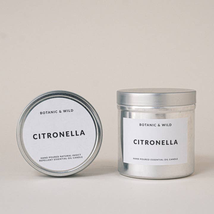 CITRONELLA Natural Insect Repellent Essential Oil Soy Candle for wholesale by Botanic & Wild