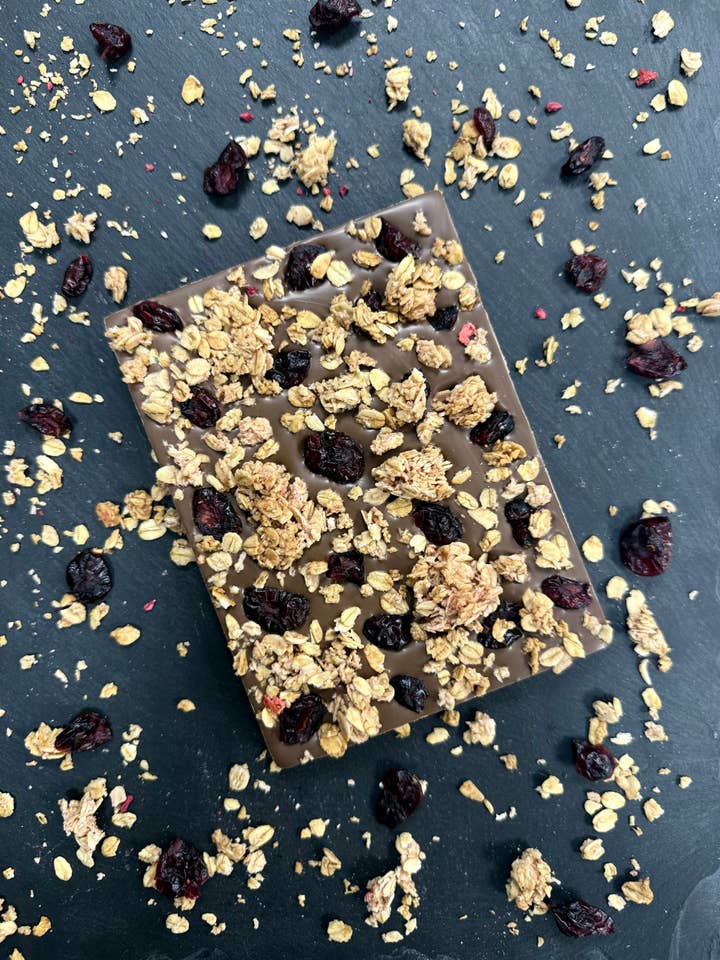 Cranberry Crunch Bloc for wholesale by Kakawa Artisan Chocolate & Co Ltd