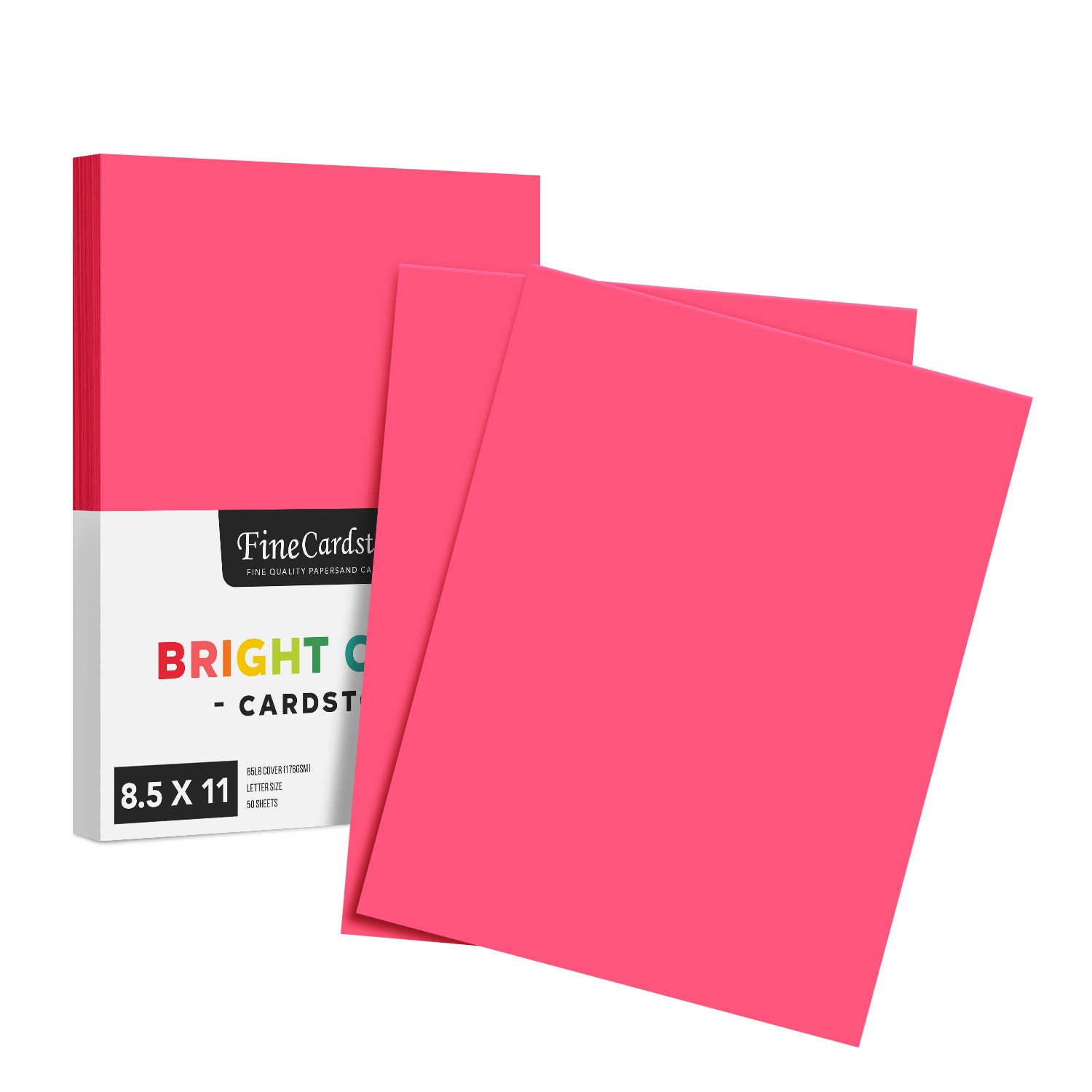 Fine Cardstock – wholesale Hantverkstillbehör – Ljus färg Cardstock papper - 65 lb täcka (176 GSM) - 50 Antal18