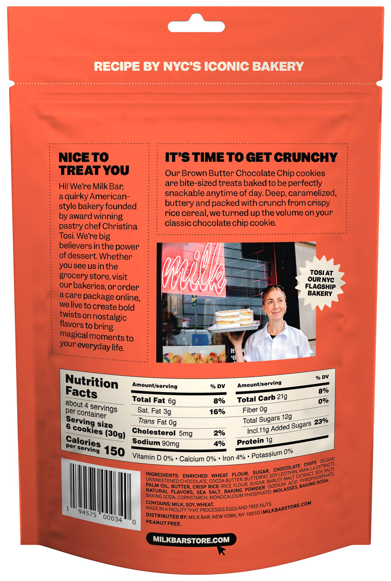 Milk Bar Store - Wholesale Cookie - Milk Bar Brown Butter Chocolate Chip Super Crunchy Cookies6