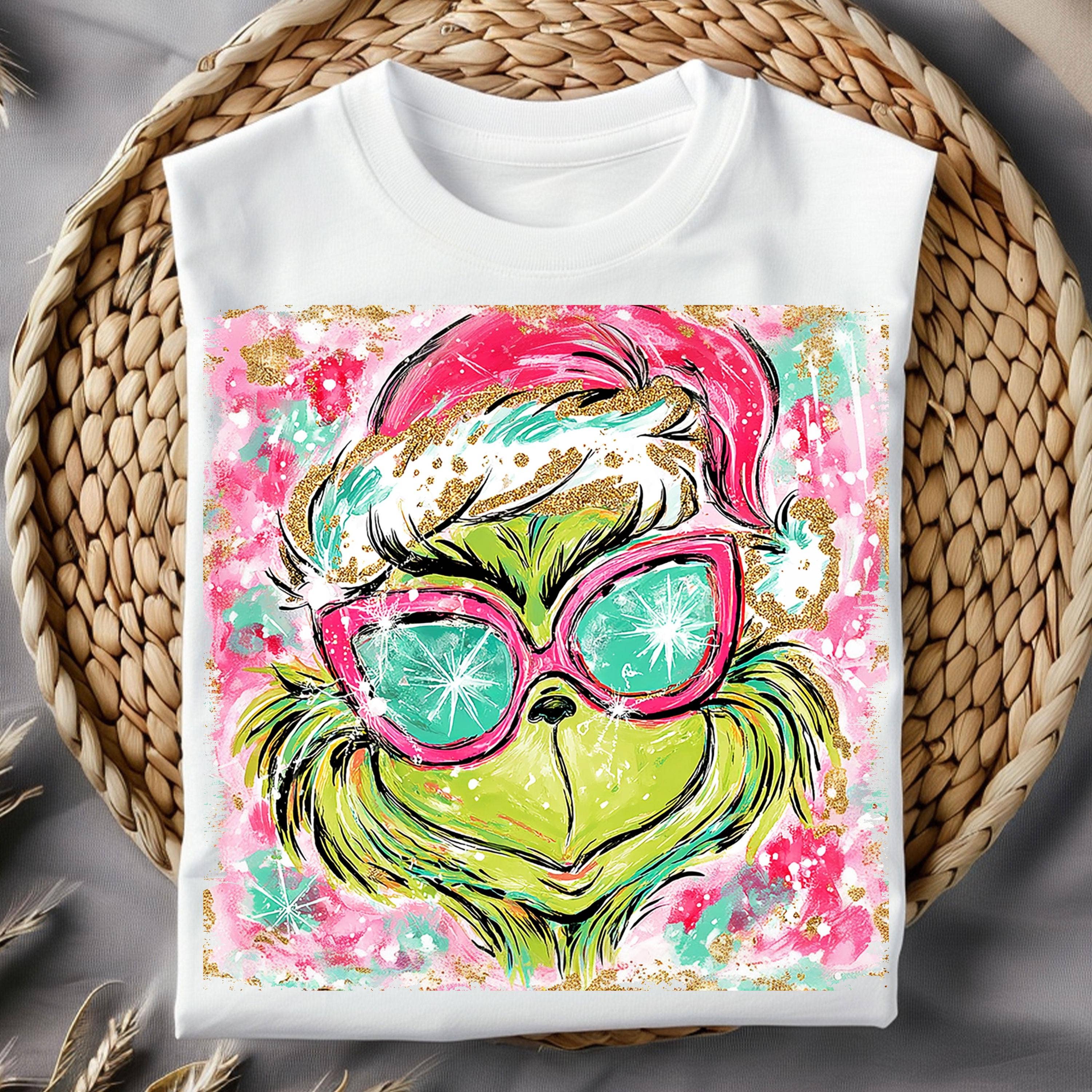 DLT Ecommerce - Wholesale T-Shirt (Graphic) - Women's - Pink Grichmas Christmas Shirt, Vintage Xmas Grichmas Sweater4