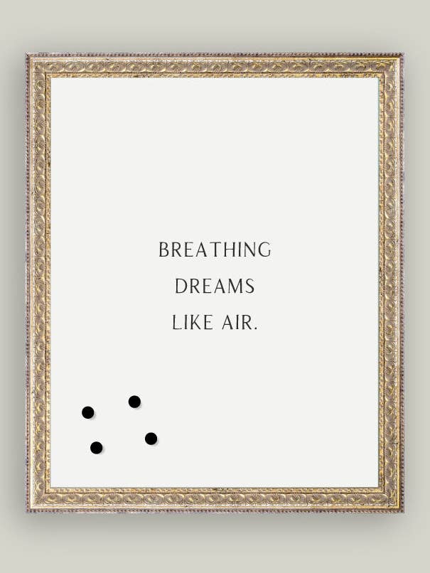 Breathing Dreams Like Air Magnet Board for wholesale by Petal Lane Home