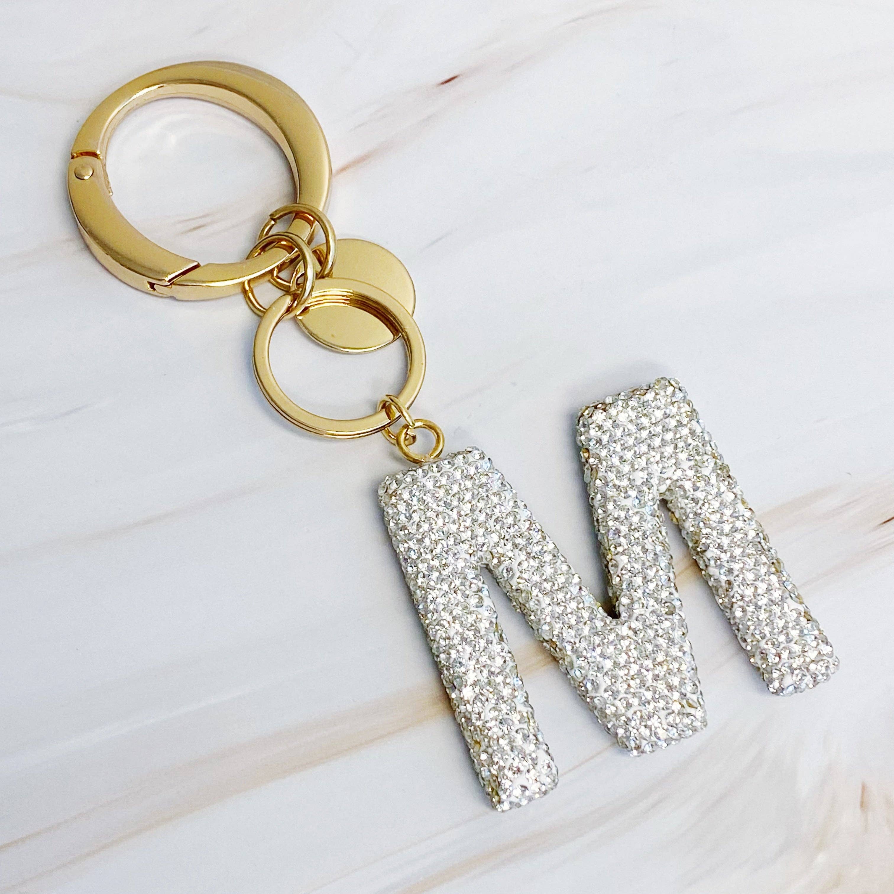 Ellison+Young - Wholesale Keychain - Women's - It Girl Glam Initial Key Chain10