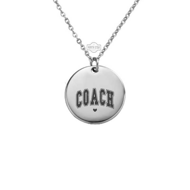 Coach Personalized Charm Necklace or Keychain Gift for wholesale by North Star Rustics Too