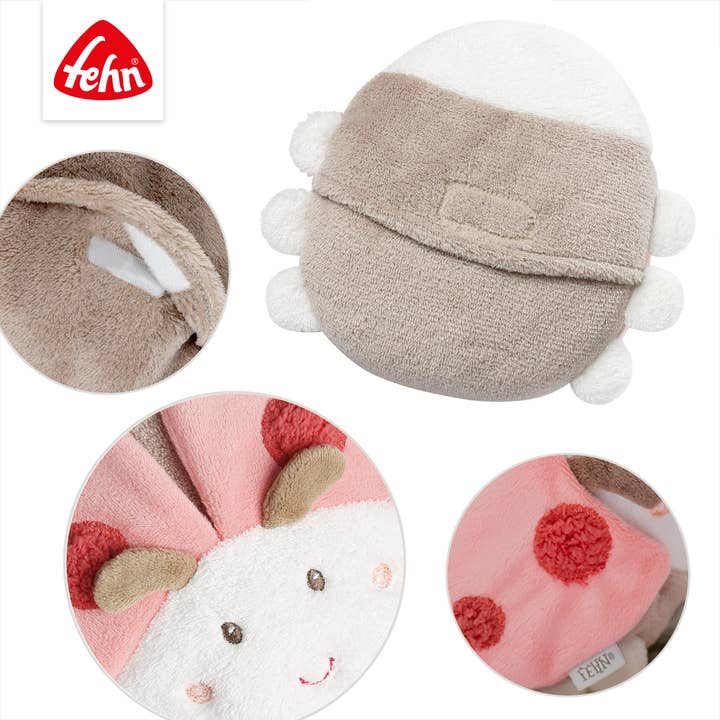 Fehn - Vente Oreiller/coussin - Enfant et bébé - Coussin coccinelle graines de cerise avec housse chauffante et refroidissante3