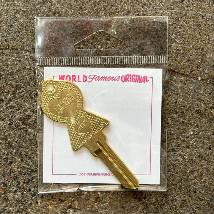 World Famous Original - Wholesale Keychain - Unisex - Keys To Your Heart - Blank Key